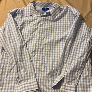 Light Blue Checkered Long Sleeve Egara Shirt